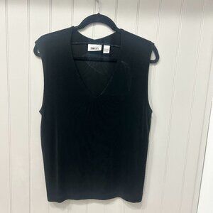 Womens Chicos black sleeveless top. Size 3/medium
